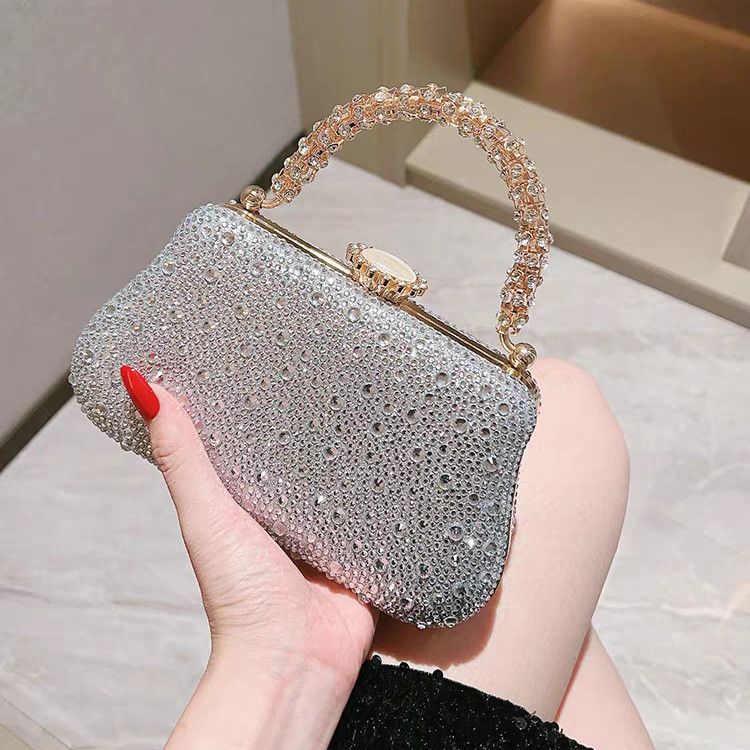 Rhinestone Mini Chain Evening Bag