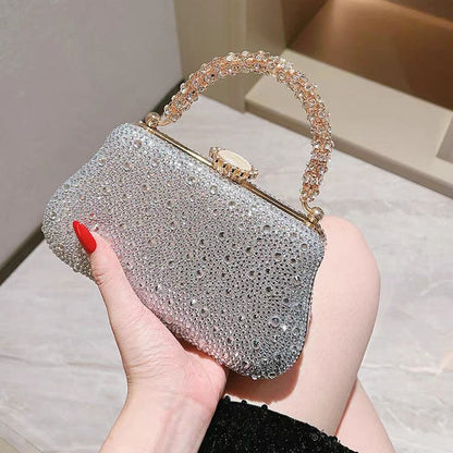 Rhinestone Mini Chain Evening Bag