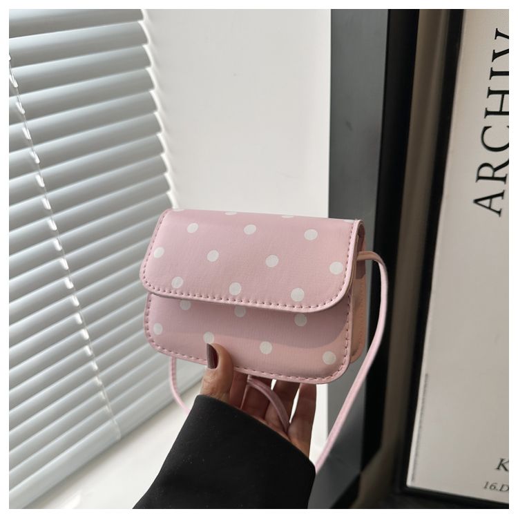 Polka-Dot Square Underarm Shoulder Bag
