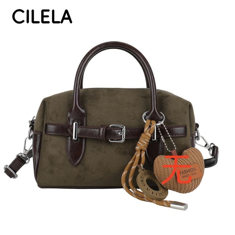 Retro Top-Handle Pillow Crossbody Bag