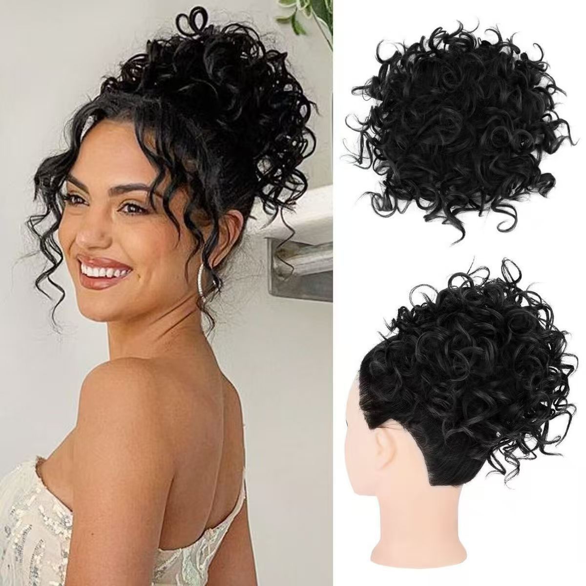 Curly Drawstring Ponytail Extension - product view 2