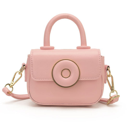Girls' Candy-Color Saddle Crossbody Bag
