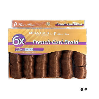 6X French Spiral Curl Crochet Hair - product view 5