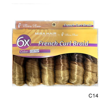 6X French Spiral Curl Crochet Hair - product view 29
