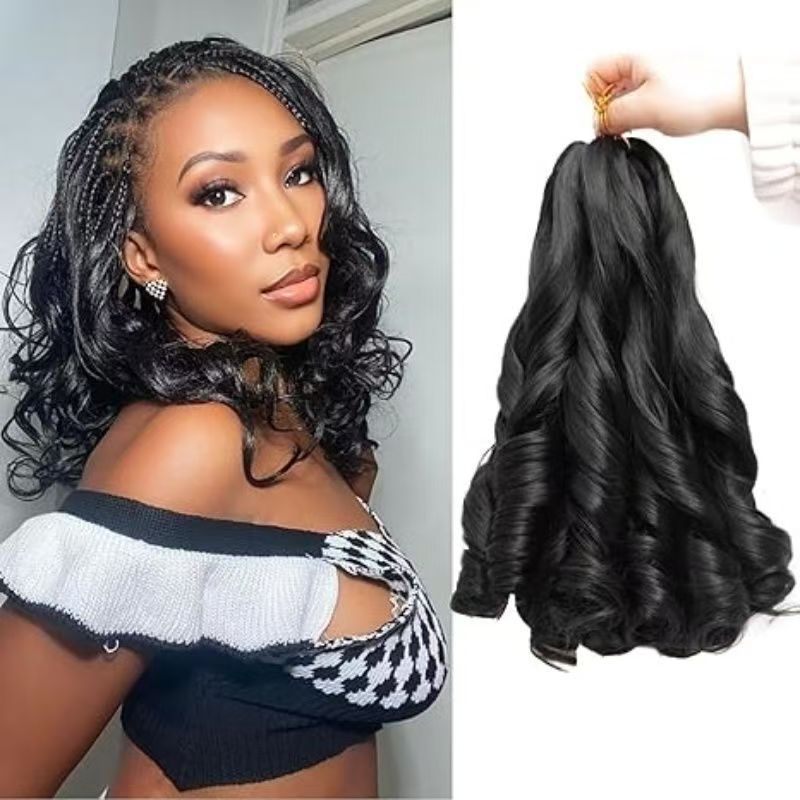 Spiral French Curl Hair, 12 Inch - product view 2