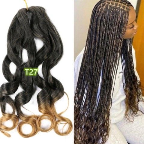 Spiral Curl Bulk Braiding Hair, 22 Inch - product view 11