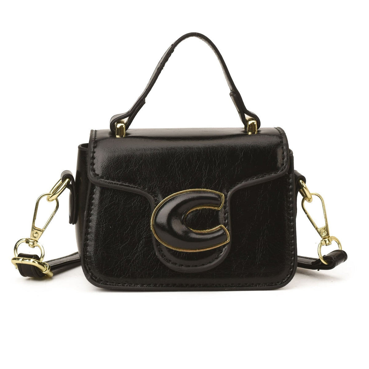 Girls' Mini Square Top-Handle Crossbody Bag