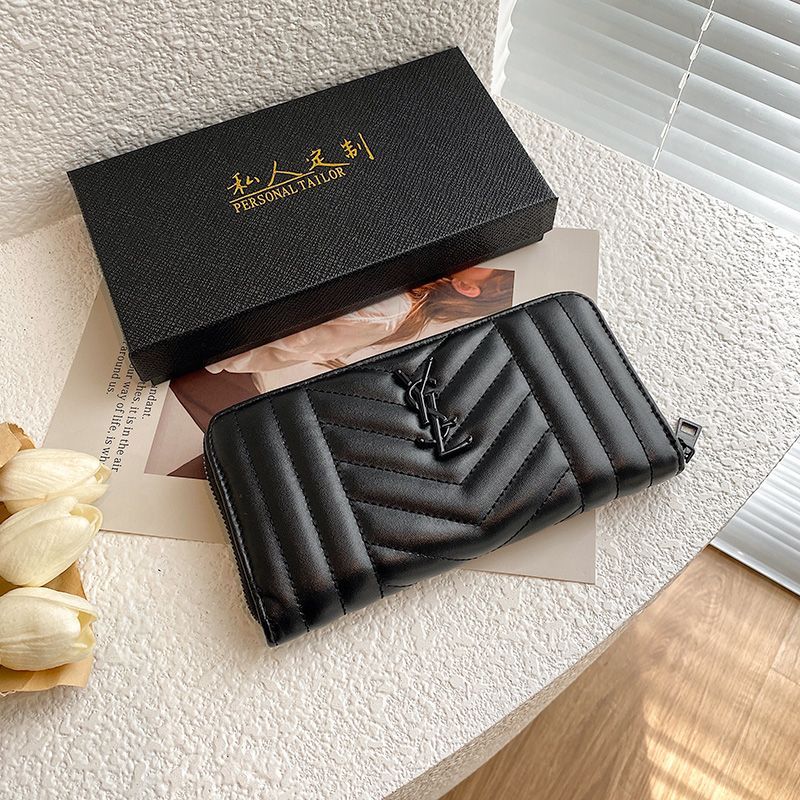 Vertical Quilted Clutch Wallet - product view 6