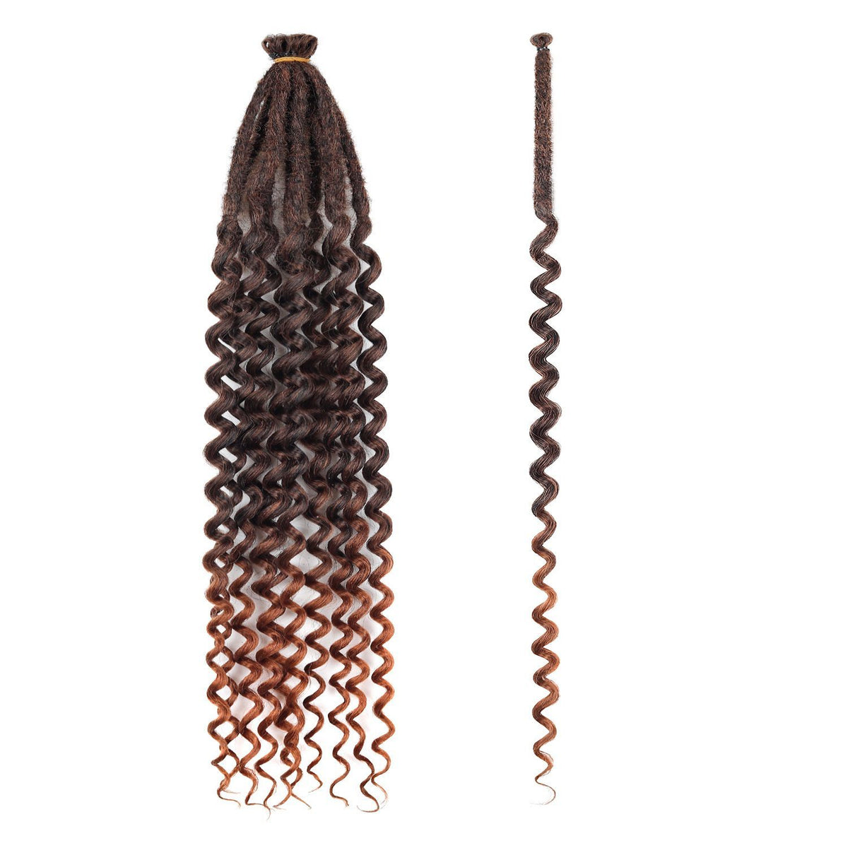 Curly-End Locs Crochet Hair, 24 Inch - product view 3