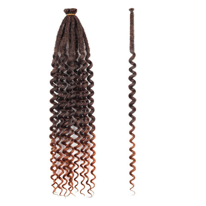 Curly-End Locs Crochet Hair, 24 Inch - product view 3