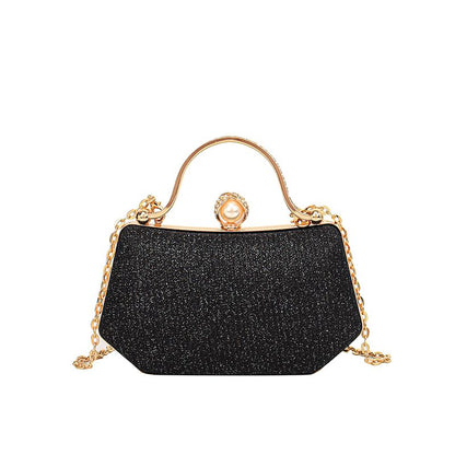 Sequin Evening Handbag With Chain Strap