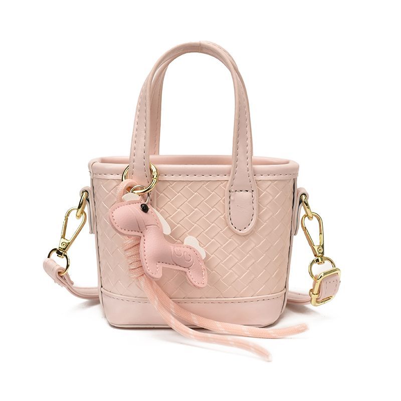 Girls' Yellow Mini Bucket Crossbody Bag
