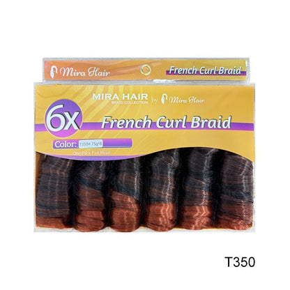 6X French Spiral Curl Crochet Hair - product view 16