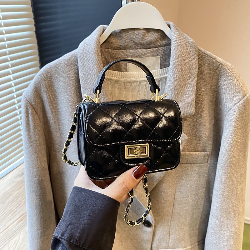 Girls' Diamond-Quilted Mini Crossbody Bag