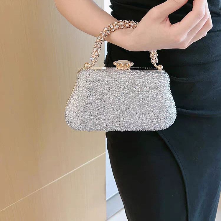 Rhinestone Mini Chain Evening Bag