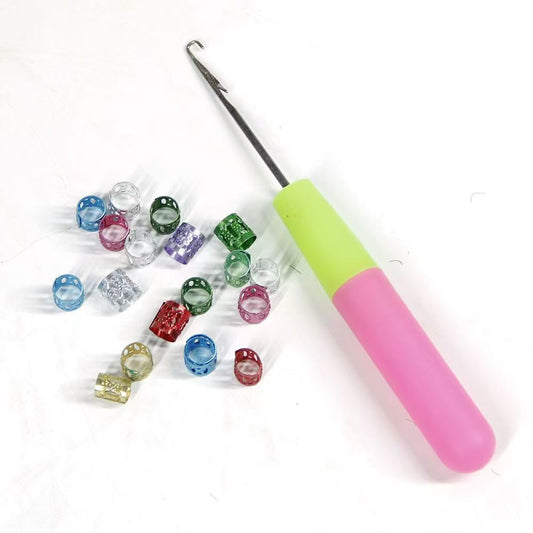 Crochet Hook and Hair Rings - product view 1