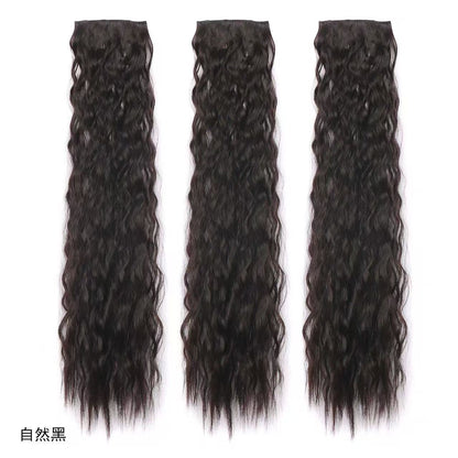 Single-Piece Wavy Clip-In Extensions - product view 1