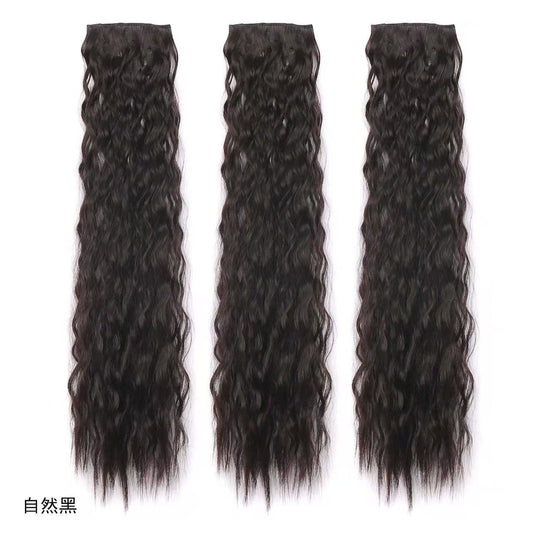 Single-Piece Wavy Clip-In Extensions - product view 1