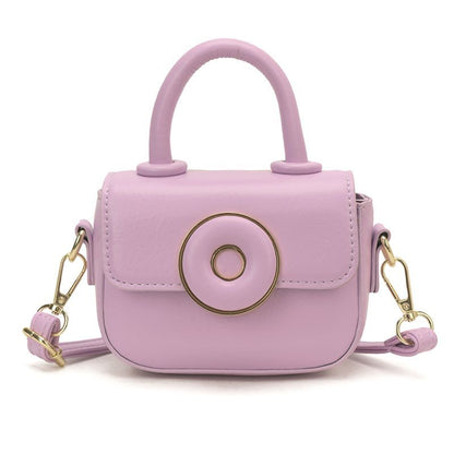 Girls' Candy-Color Saddle Crossbody Bag