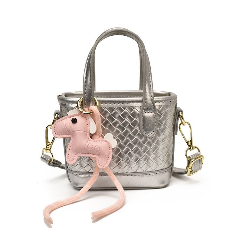 Girls' Yellow Mini Bucket Crossbody Bag