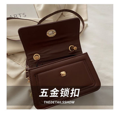 Diamond-Quilted Square Top-Handle Commuter Bag