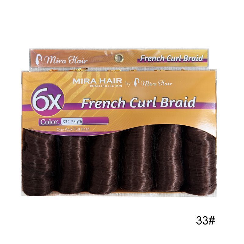 6X French Spiral Curl Crochet Hair - product view 6