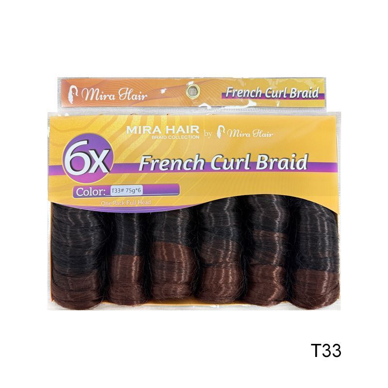 6X French Spiral Curl Crochet Hair - product view 15