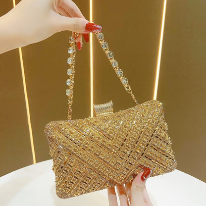 Multicolor Crystal Crossbody Evening Bag