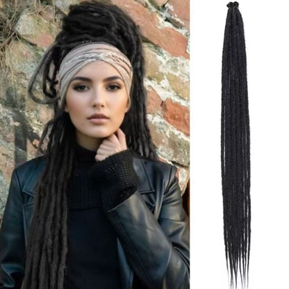Colorful Dreadlock Extensions, 24 Inch - product view 1