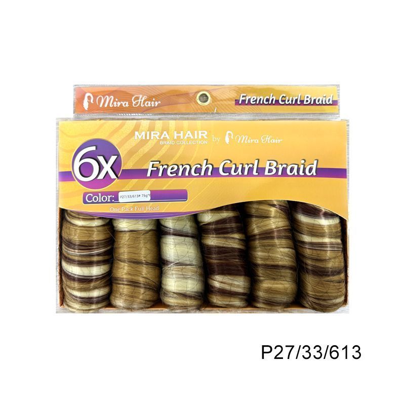 6X French Spiral Curl Crochet Hair - product view 26