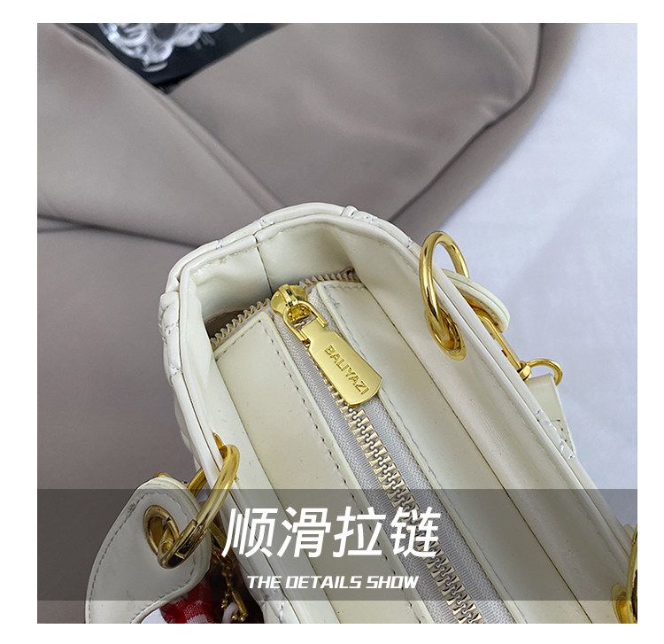 Mini Diamond-Quilted Handbag With Rose Charm