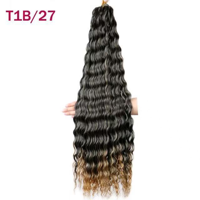 Deep Wave Bulk Braiding Hair, 22 Inch - product view 10