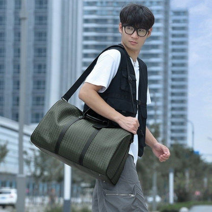 Large-Capacity Woven Travel Duffel Bag