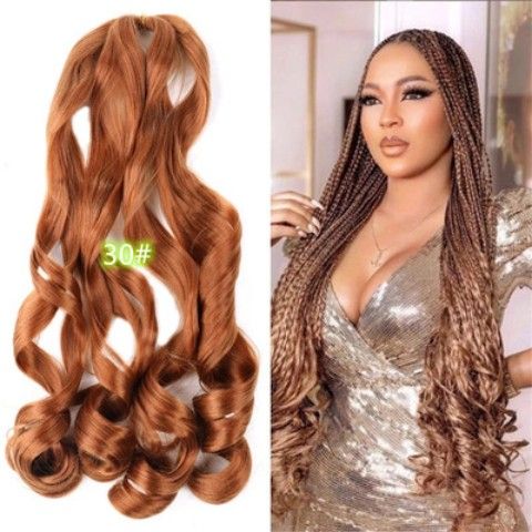 Spiral Curl Bulk Braiding Hair, 22 Inch - product view 4