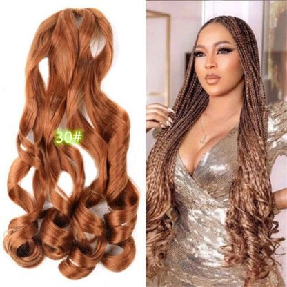 Spiral Curl Bulk Braiding Hair, 22 Inch - product view 4