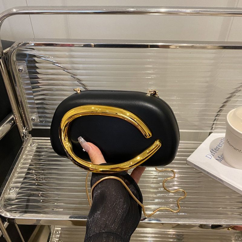 Metal Box Evening Chain & Phone Bag