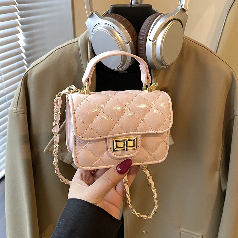 Girls' Diamond-Quilted Mini Crossbody Bag
