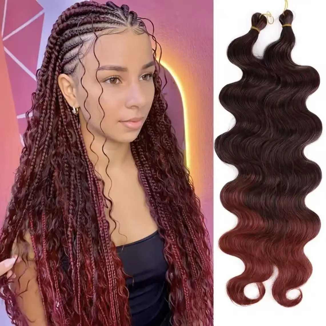 Body Wave Crochet Hair, 24 Inch - product view 8