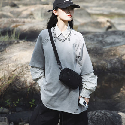 Unisex Lightweight Multi-Pocket Nylon Phone Bag