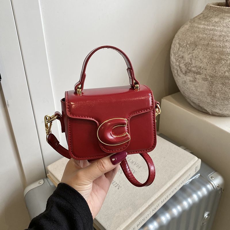 Girls' Mini Square Top-Handle Crossbody Bag