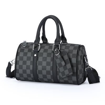Unisex Plaid Pillow Handbag