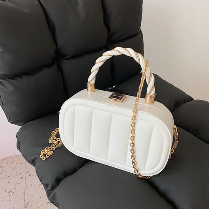 Mini Cosmetic Box Bag With Chain Strap