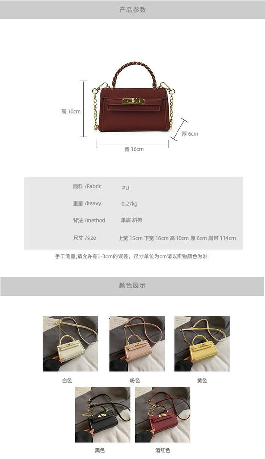 Girls' Mini Top-Handle Coin Handbag