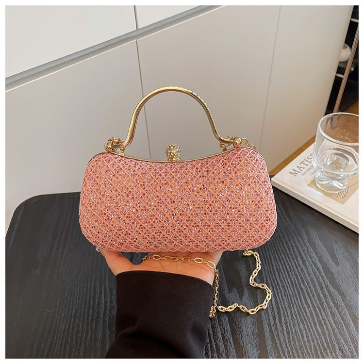 Large-Capacity Rhinestone Evening Handbag