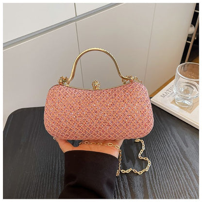Large-Capacity Rhinestone Evening Handbag