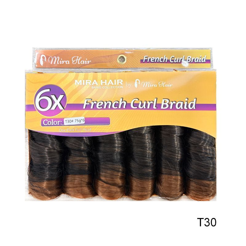 6X French Spiral Curl Crochet Hair - product view 14