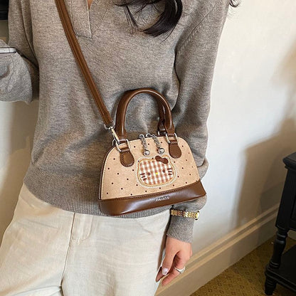 Polka-Dot Cat Mini Shoulder & Crossbody Bag