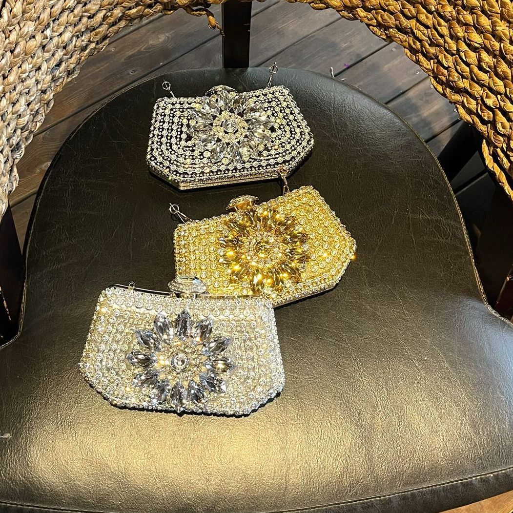 Floral Crystal Evening Clutch