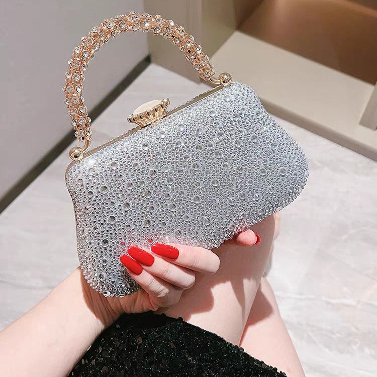 Rhinestone Mini Chain Evening Bag