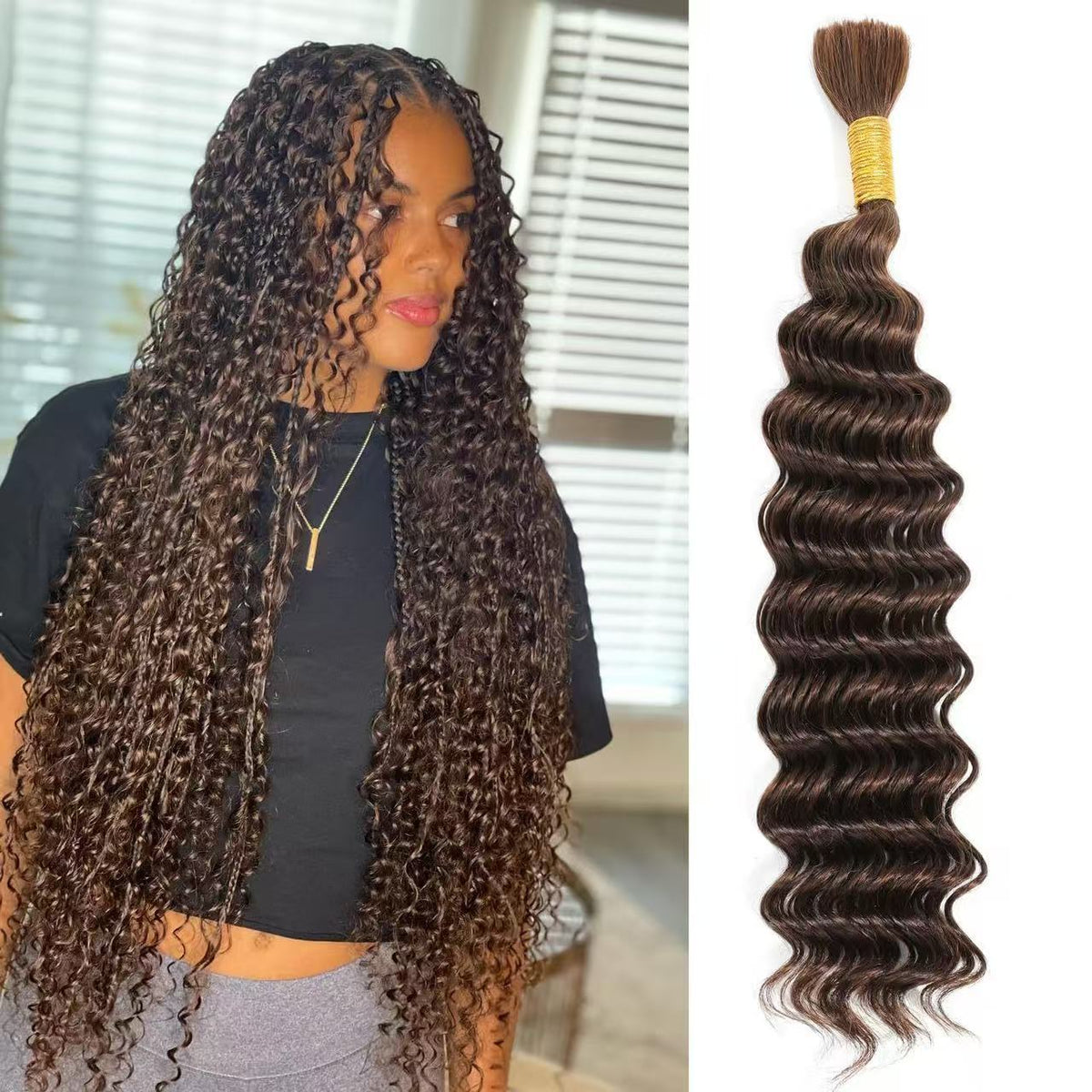 Deep Twist Boho Crochet Hair, 14 Inch - product view 1